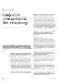Symposium Netzwerk Kinästhetik-Forschung